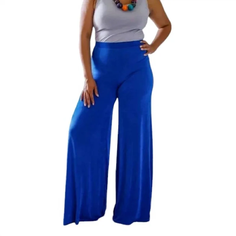 Today Only Slink Fabric Palazzo Pants In Blue