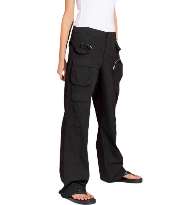 Unmissable Offer Cargo Pants With Pockets In Black