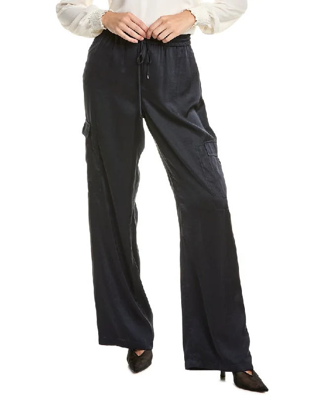 Weekend Deals That Amaze Elie Tahari Relaxed Satin Cargo Pant