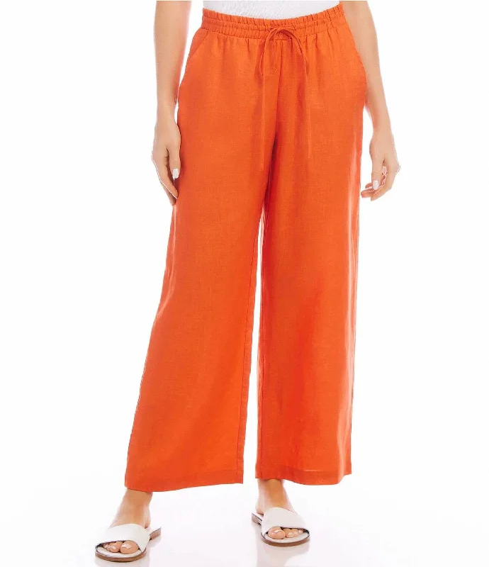 Loyalty Reward Drawstring Pants In Orange