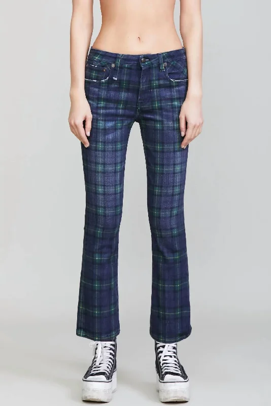 Clearance Sale Kick Fit Jeans In Tartan