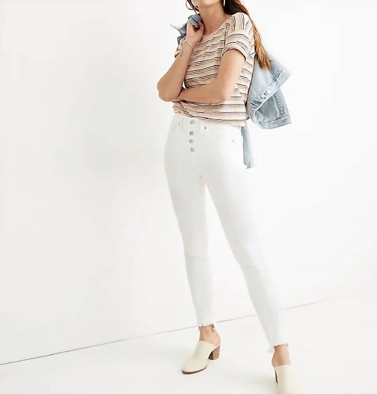 The Best Deal High Rise Skinny Jeans In White