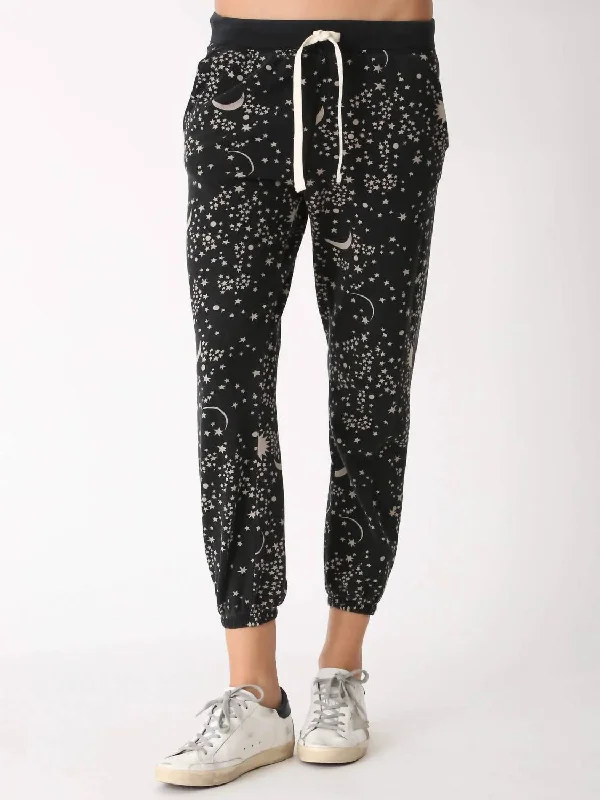 Weekend Bargains Just for You Icon Jogger In Starstruck Print (Onyx / Taupe)