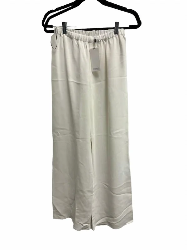 Overstock Sale Women's Pull On Wide Pant In White