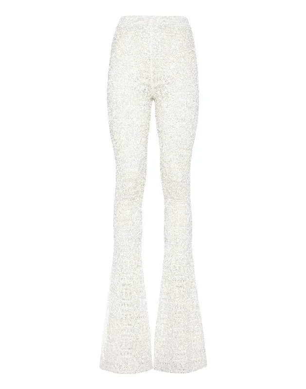 Hurry In Lurex Knit Trousers Monogram