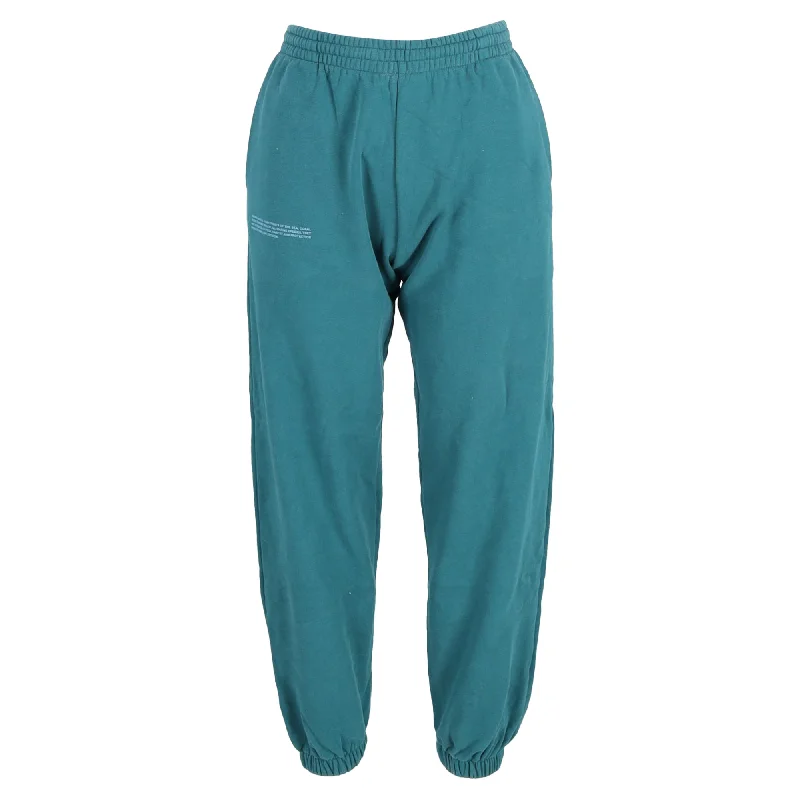 New Deals Pangaia 365 Heavyweight Track Pants in Blue Green Cotton