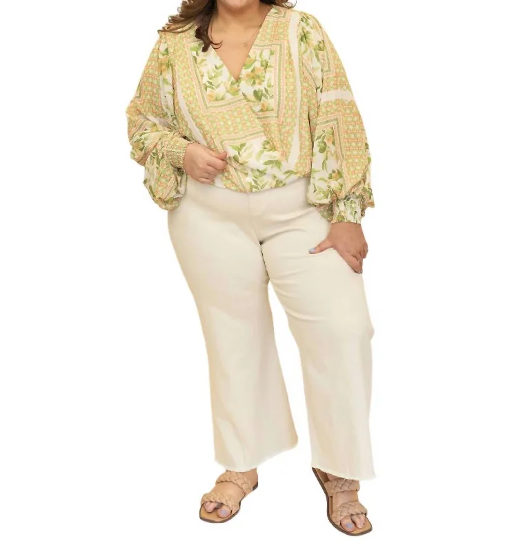 Limited Time Discount Clear Eyes Denim Pants - {Plus} In Cream