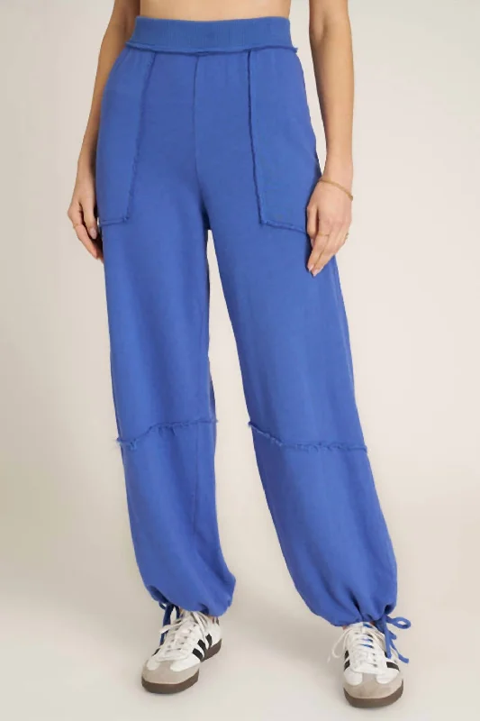Price Drop Mystic Parachute Terry Jogger In Blue Moon
