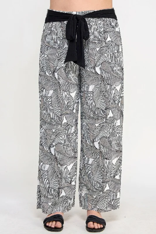 Final Markdown Plisse Palm Print Pants