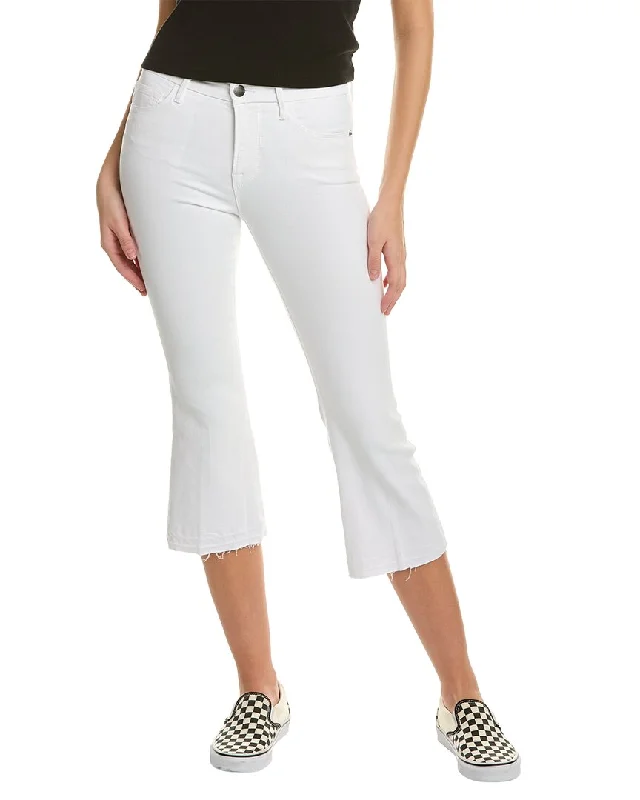 Limited Edition FRAME Denim Le Pixie Crop Mini Blanc Bootcut Jean