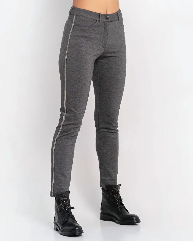 Don't Wait Jean With Side Stripe In Grey