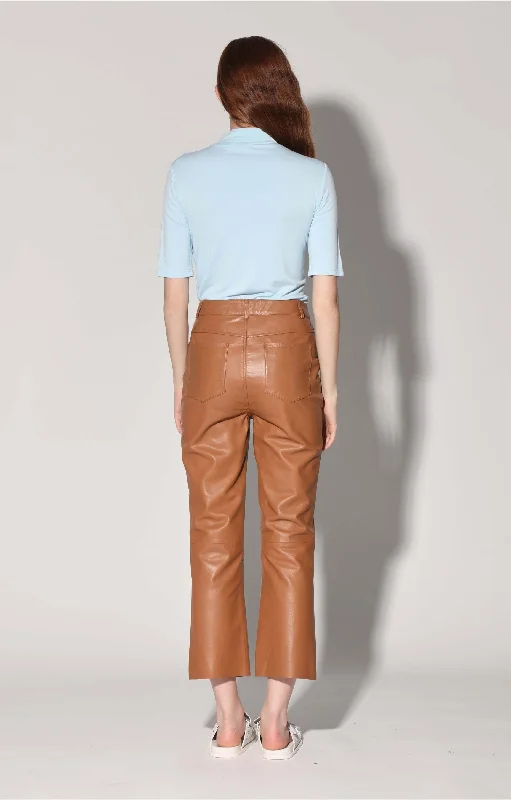 Weekend Offers That Amaze Selma Pant, Camel - Leather