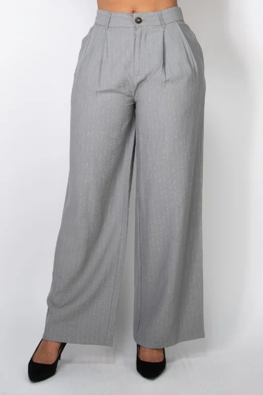 Final Clearance High-rise Stripe Wide Leg Pants