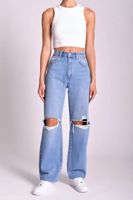 Last Chance Carrie Britt Rip Jean In Mid Vintage Blue