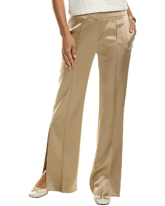 Weekend Savings Galore Elie Tahari Satin Side Slit Pant