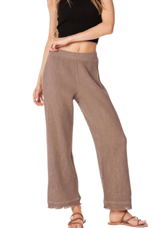 Weekend Bargains to Sizzle Cropped Wide Leg Pants In Hazelnut