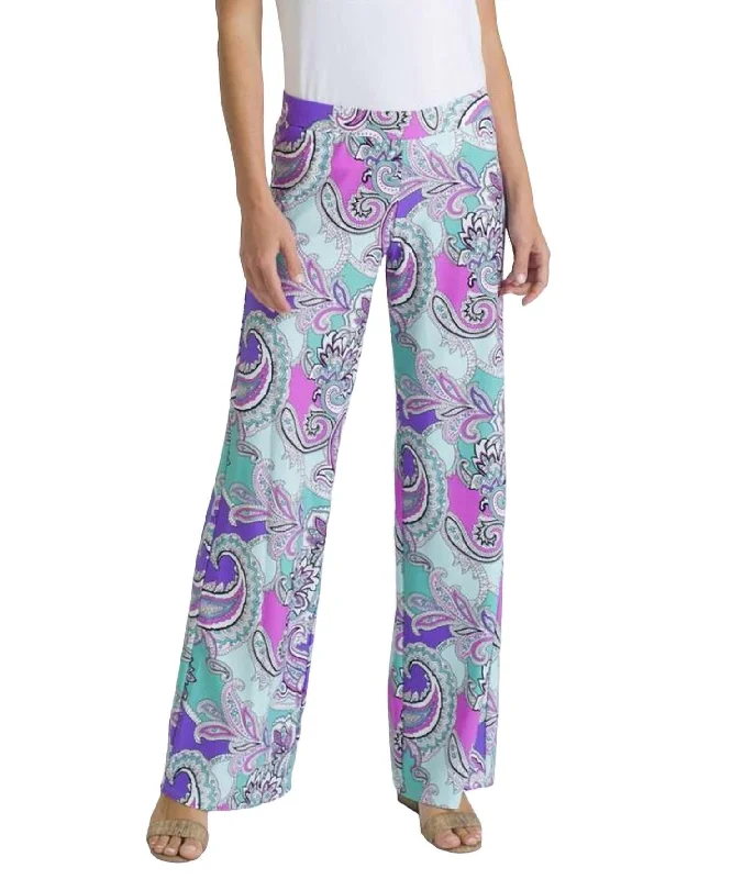 Daily Deals Trixie Cropped Pant In Paisley Maxi Seamist
