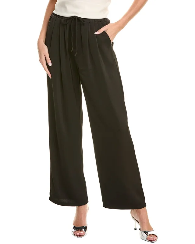 Great Bargain Gracia Drawstring Elastic Waist Wide Leg Pant