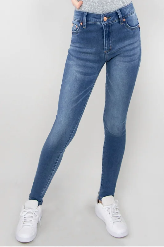 Warehouse Sale High Rise Ankle Skinny Jeans In Indigo