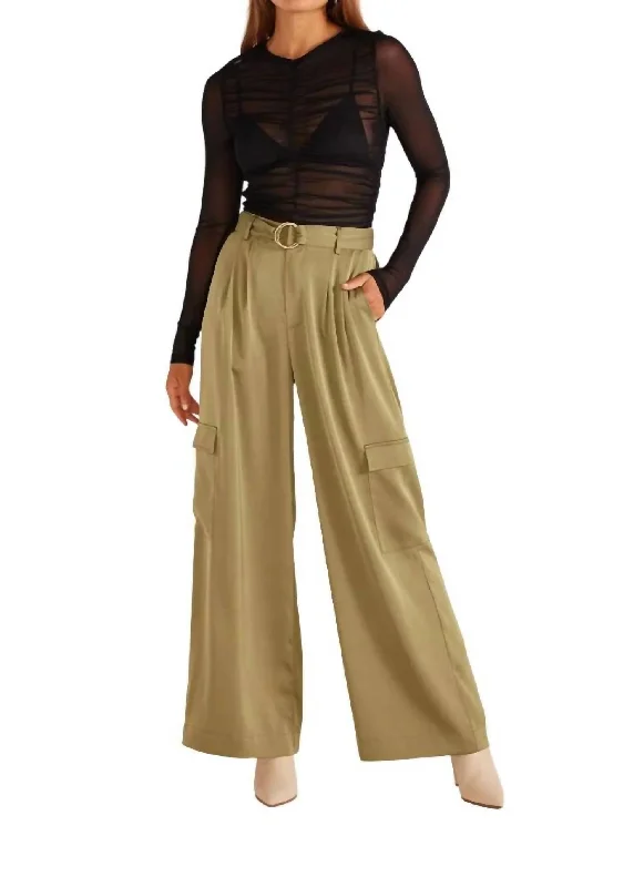 Make Your Weekend Count with Savings Anissa Pant In Khaki