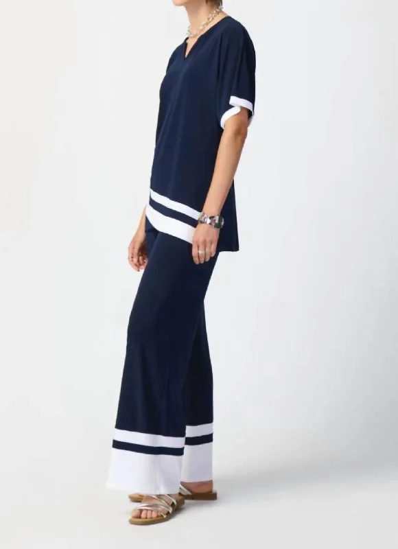 Great Bargain Block Wide Leg In Midnight Vanilla