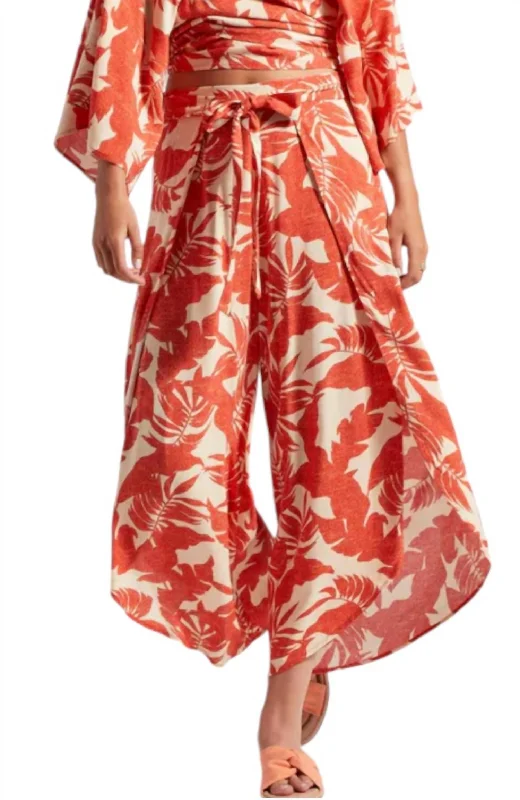 Overstock Sale Nepali Cover-Up Pants In Orange Multi