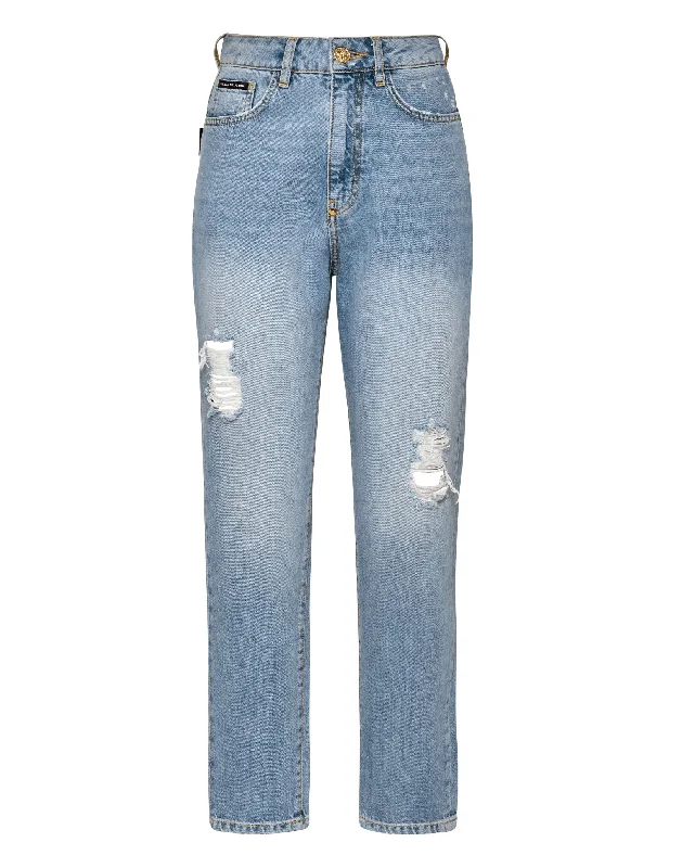 Weekend Bargains to Sizzle Denim Trousers Boyfriend Fit