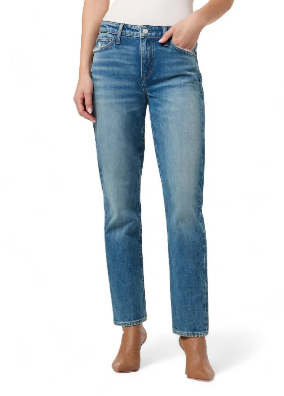 Blowout Deals Lara Mid Rise Cigarette Ankle Jean In Evoke