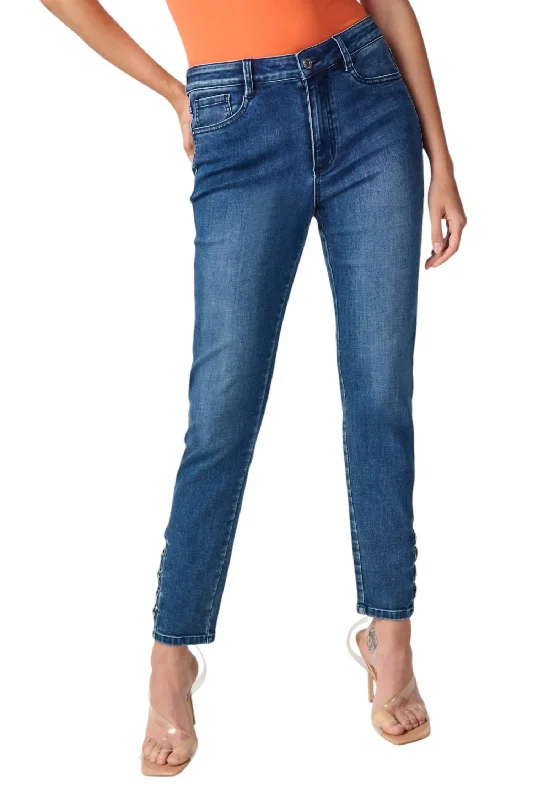 Huge Discounts Slim Ankle-Length Jean In Denim Medium Blue