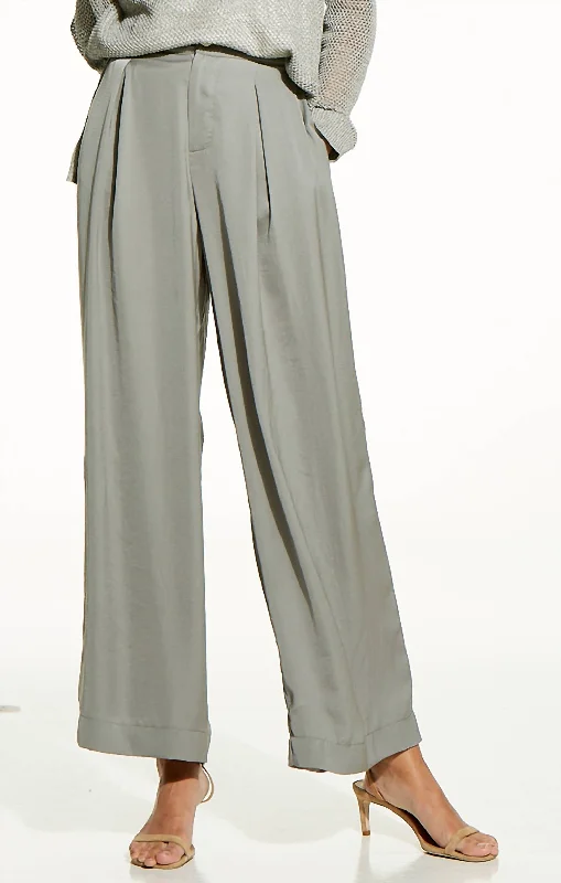 Weekend Savings Extravaganza Soft Drape Wide-Leg Pant In Tarragon