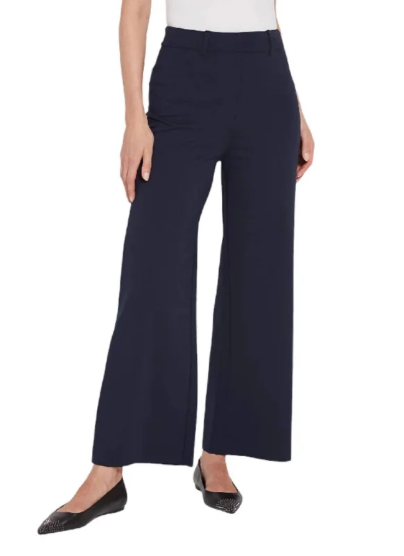 Extra Savings Erin Wide Leg Ponte Pant In True Navy