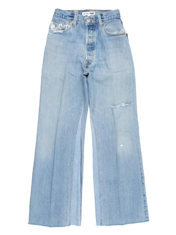 Don't Miss Out Women's High Rise Wide Leg Crop Jeans In Indigo