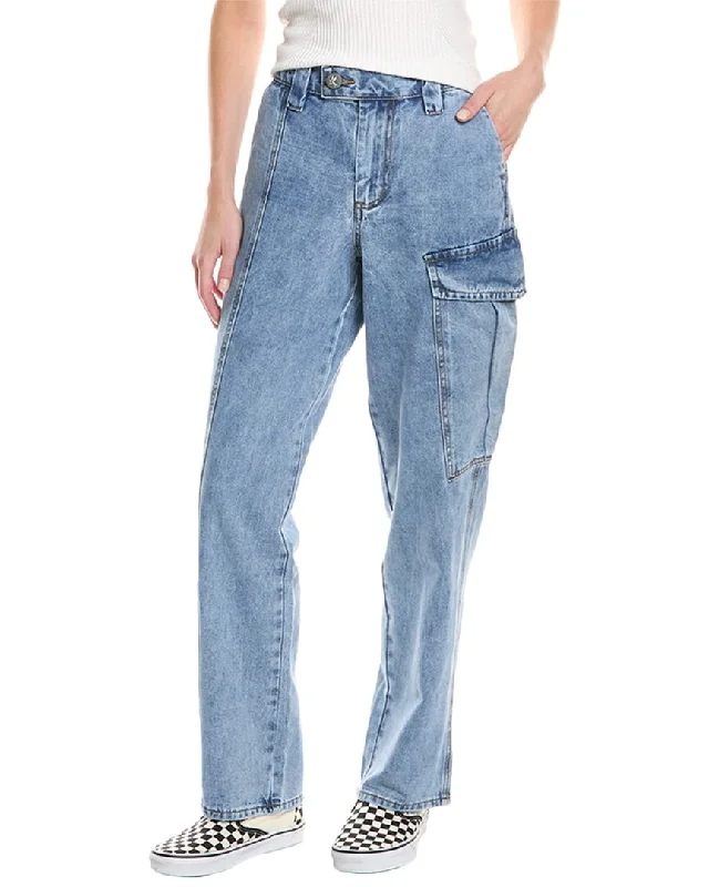 Seasonal Clearance One Teaspoon New Fiction Berlin Blue Wide Leg Jean