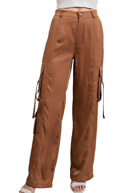 Act Now I Want It All Cargo Pants In Coco