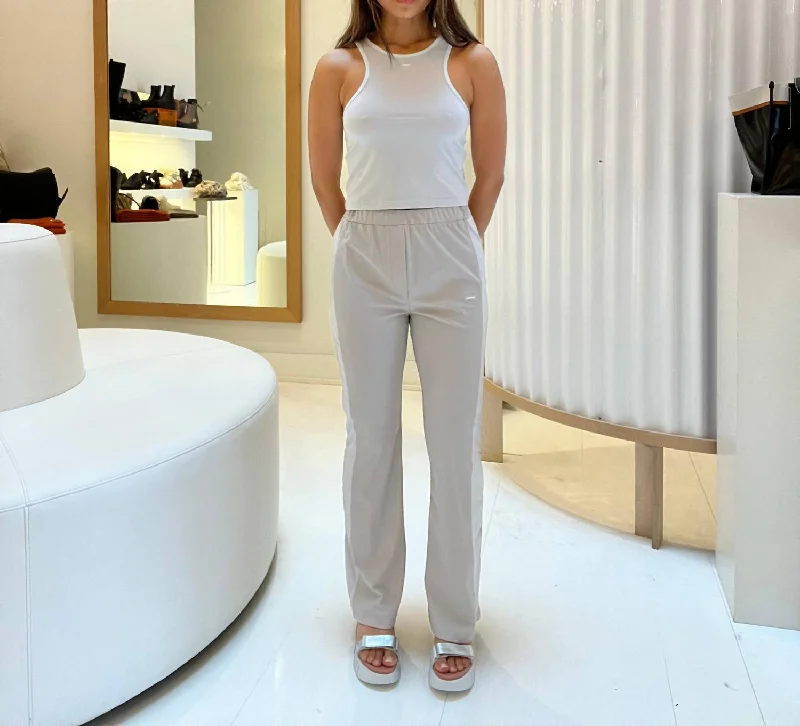 Big Discounts Color Blocked Pants In Grey/beige