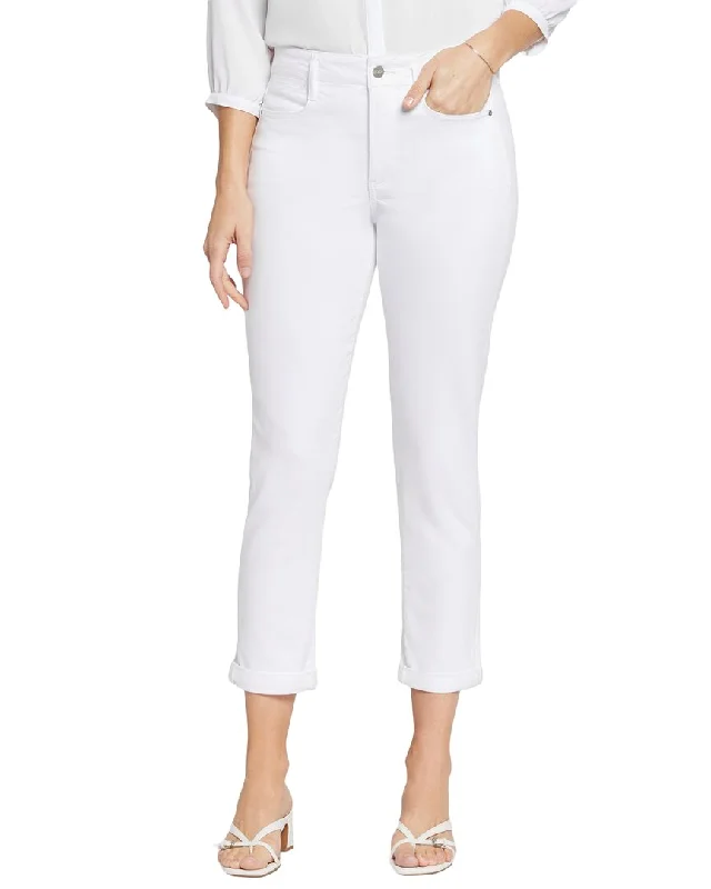 Clearance Event NYDJ High-Rise Girlfriend Optic White Jean