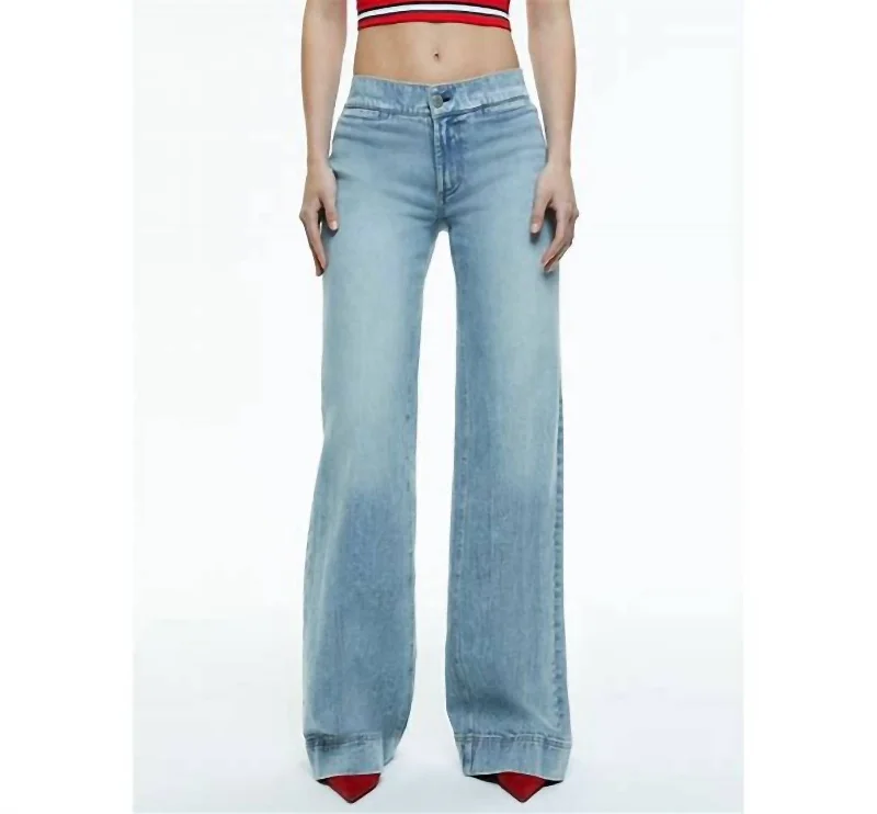 Midnight Sale Kayla Wide Leg Coin Pocket In Rockstar Blue