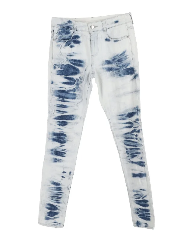 Mega Sale Stella McCartney Mid-Rise Jeans in Light Blue Cotton