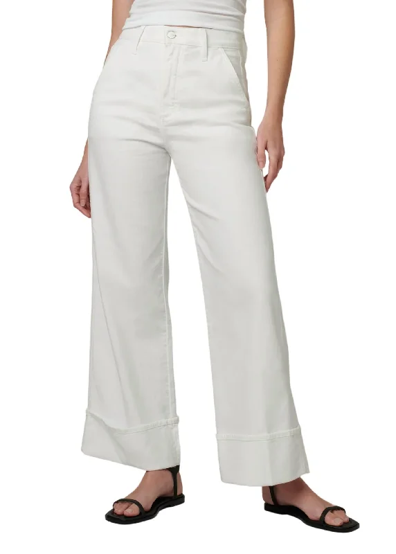 Special Discount Trixie Trouser With Wide Cuff In Optic White