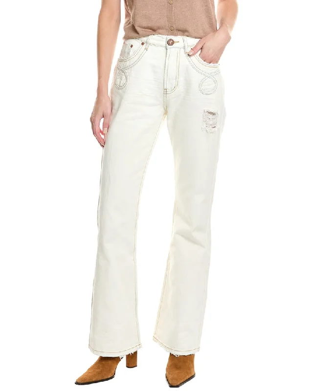 Exclusive Preview One Teaspoon Charlie Xanthe Slim High Waist Flare Jean