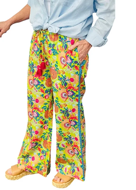 Exclusive Savings Olivia Pants In Kiwi Multi