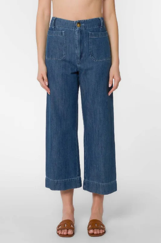 Steal Deal Alyx Wide Leg Denim Pant In Indigo