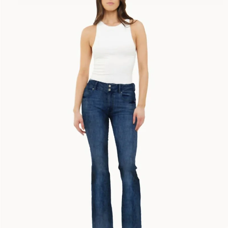 Final Sale Mid Rise Wide Leg Jeans In Current