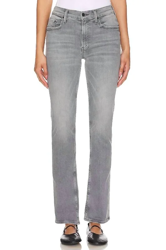 Stock Clearance Mid Rise Rider Skimp Jean In Barely There