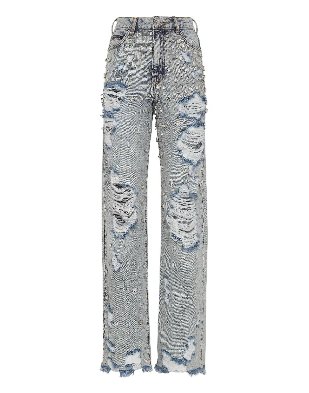 Super Sale Denim Trousers Palace Fit Crystal