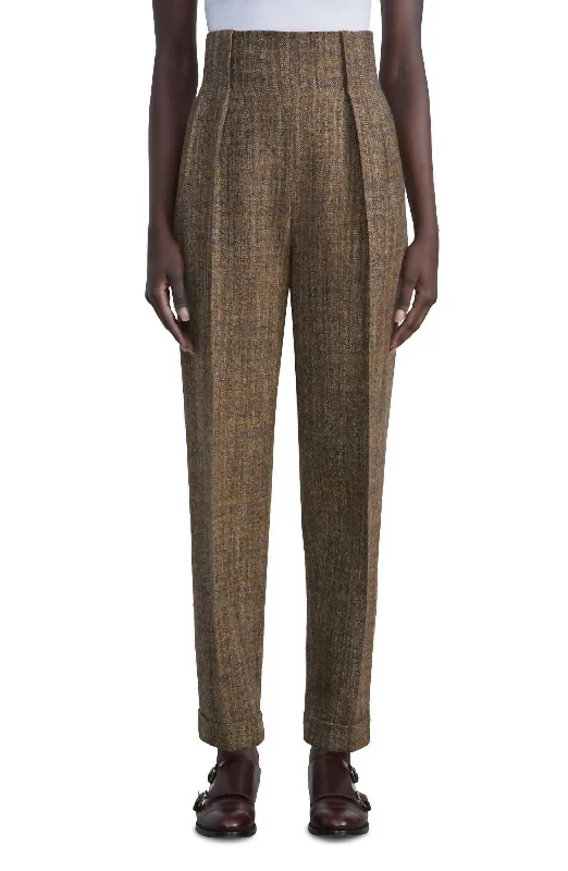 Deal Dash Waverly Wool Pant In Curry Multi
