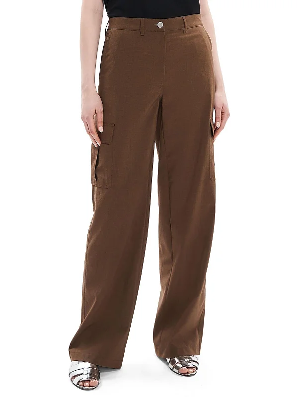 Great Bargains Womens High Rise Slub Cargo Pants