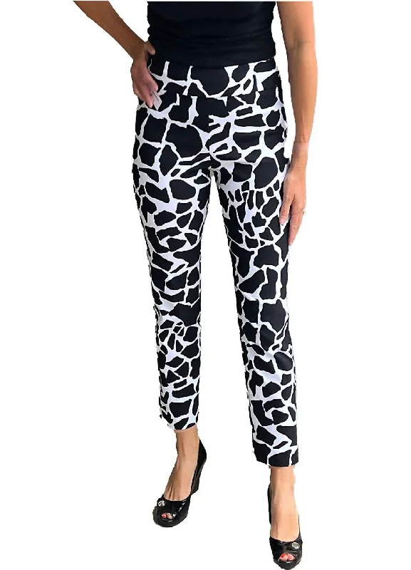 Buy Now Rocks Pull On Pant In Black/white