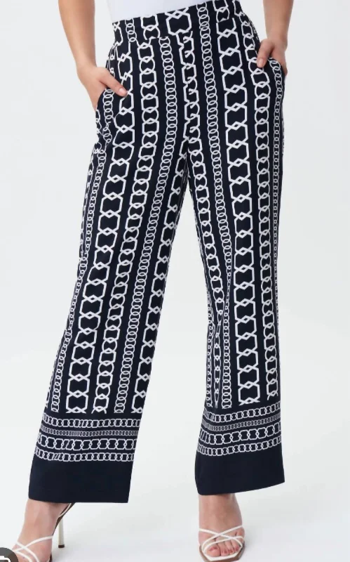 Instant Savings Chain Pants In Black Multi