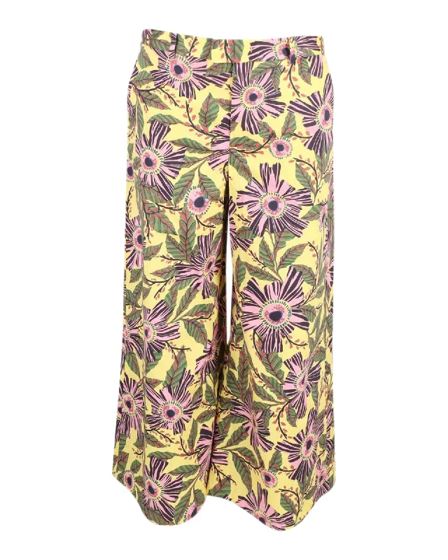 Weekend Discounts Worth Grabbing Red Valentino Printed Wide Leg Trousers in Multicolor Polyester Weekend Discounts Worth Grabbing Red Valentino Printed Wide Leg Trousers in Multicolor Polyester